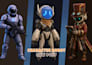 create low poly 3d character models for games with rigging and animation